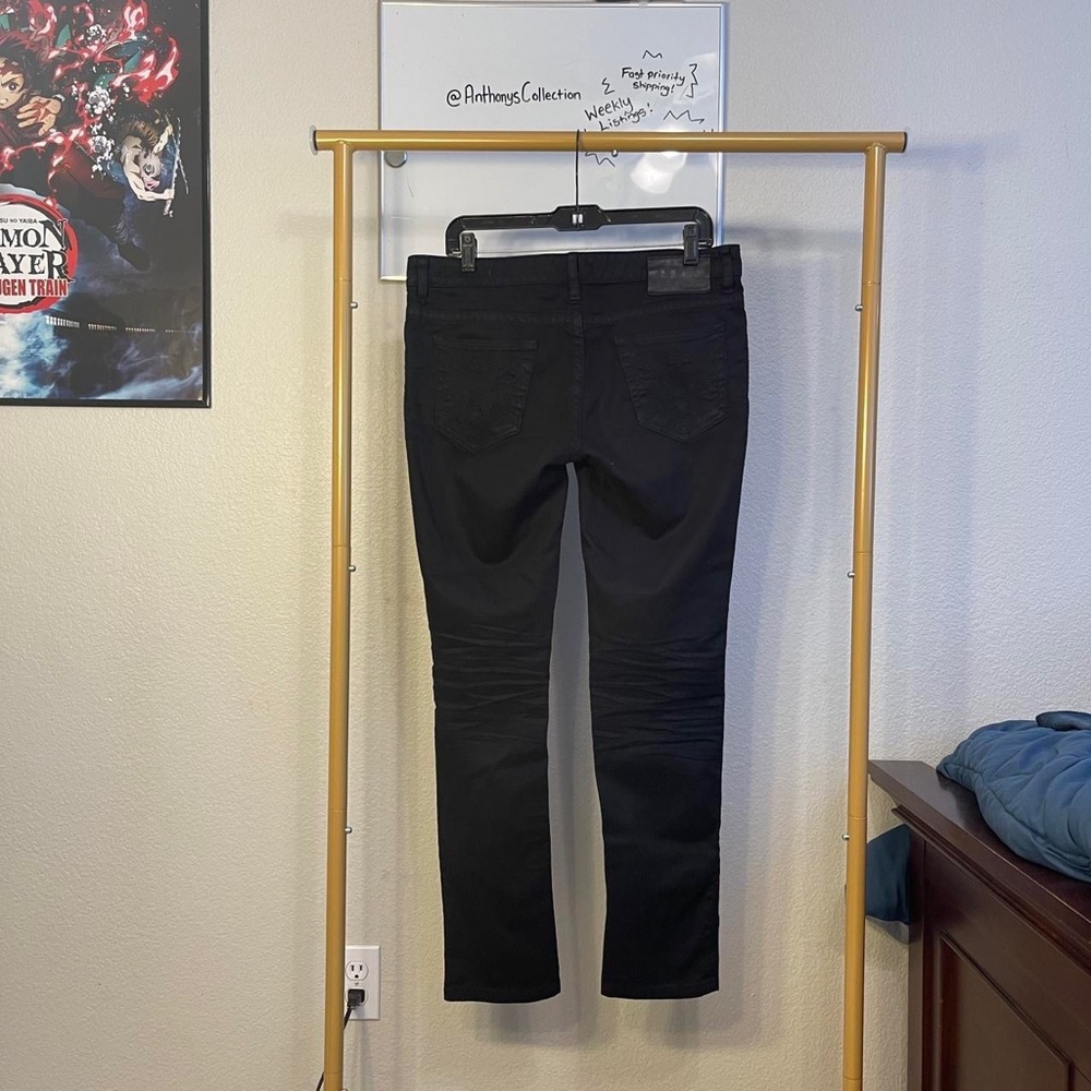 Mek Brighton cigarette embroidered jeans